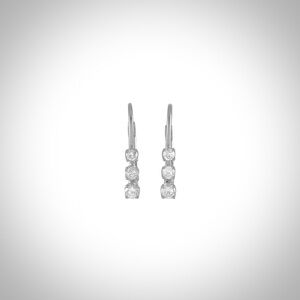 *NEW* 14k White Gold Diamond Earrings